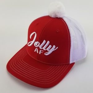 Jolly AF Christmas hat, Ugly MAD Xmas hat, funny